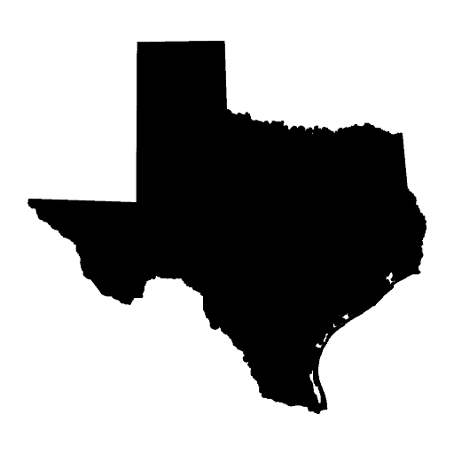 Texas State icon in black